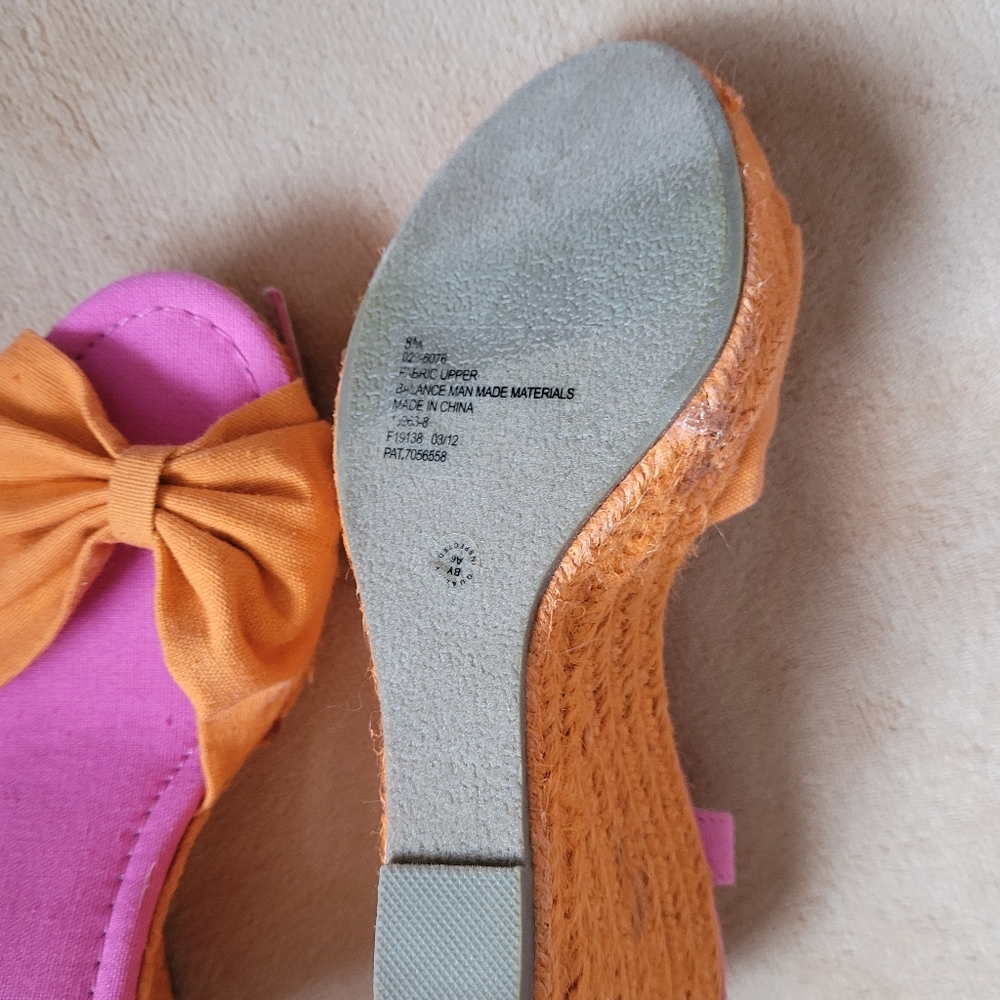 ANA SPRING SUMMER WEDGES SIZE 8 - Picture 7 of 9
